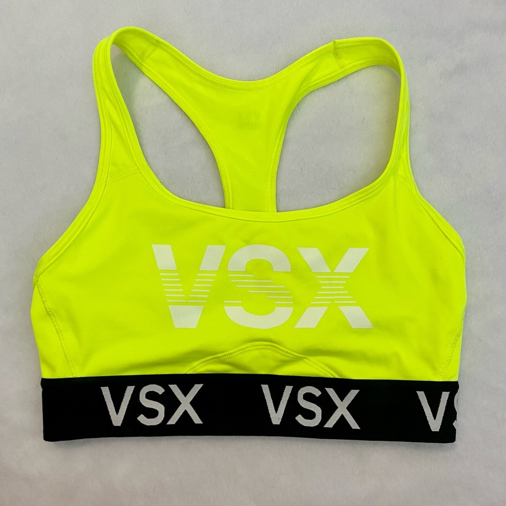 Victoria’s Secret Sports Bra  Size S Neon Yellow